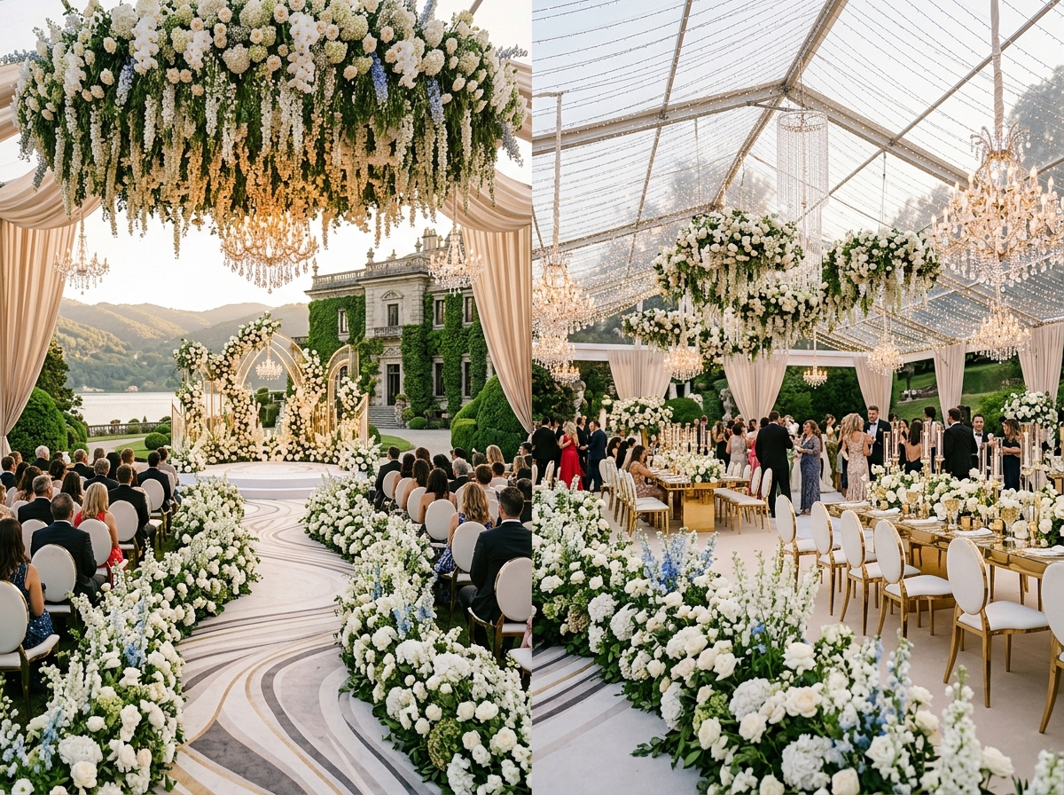 A visionary luxury wedding setup representing the Joybouncelb standard