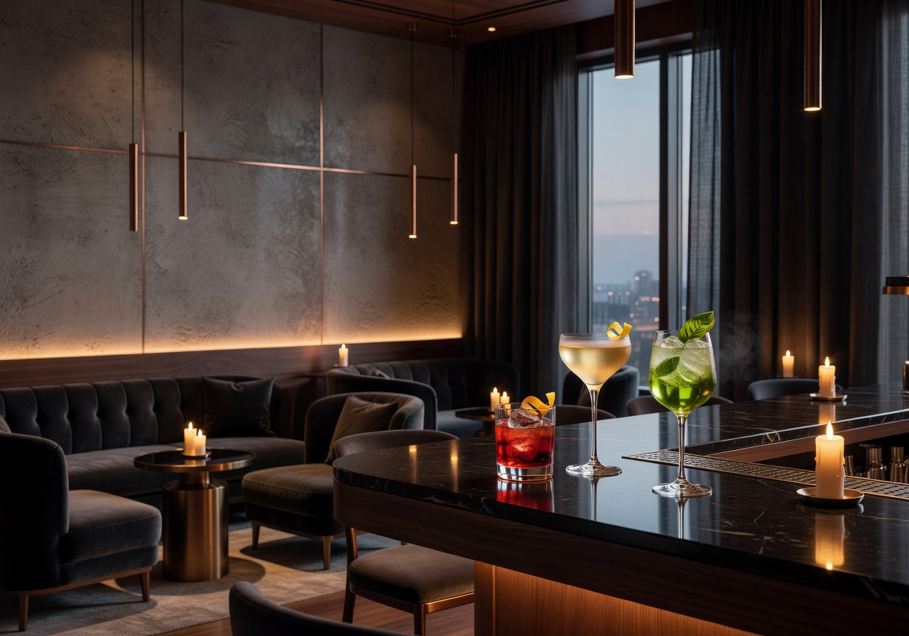 Fryd event sophisticated cocktail lounge styling