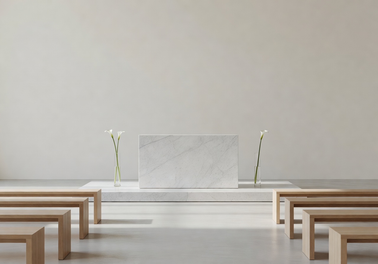 Sans Design minimalist luxury wedding setup